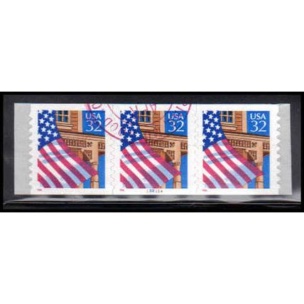 Used 2915A 32c U.S. Flag Over Porch Very Fine PNC 13211A/3 10x10 P/UL PA3583
