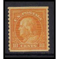 497 10c Benjamin Franklin Very Fine MLH K4463