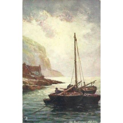 Fife OLD BUCKHAVEN Fishing Boat Postcard (Tuck Oilette 7230)