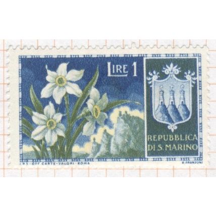 San Marino 1953 - L1 Narcissus poeticus - unused