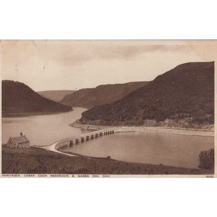 Hexham From The Railway Station Antique Welsh POstcard