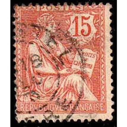 France 1902 Seated 15c Used Stamp Hope