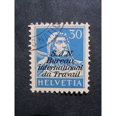Switzerland 1925 - William Tell ( 30cts ) / (BIT/ILO overprint) - CTO