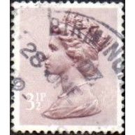 1971-96 Machin . 3.1/2p Value. Purple Brown. One Phos Centre Band. V Fine Used.