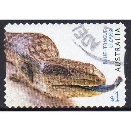 Australia 2019 Australian Fauna - Blue-Tongue Lizard $1 s/a Used