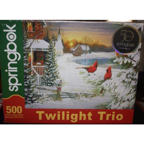 Hallmark Springbok Twilight Trio 500 Piece Puzzle Sealed