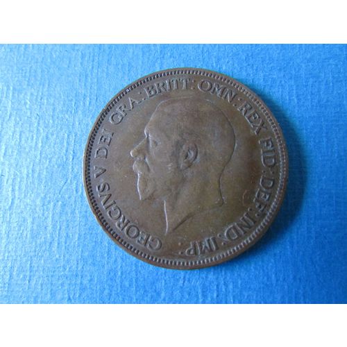 1930 GEORGE V ONE PENNY FREE POST. (j) AAJ