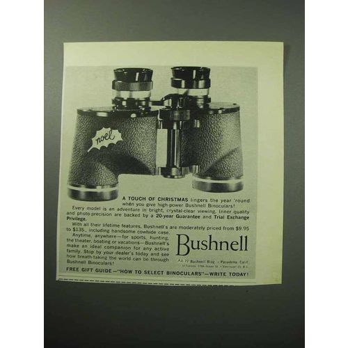 1958 Bushnell Binocular Ad - A Touch of Christmas