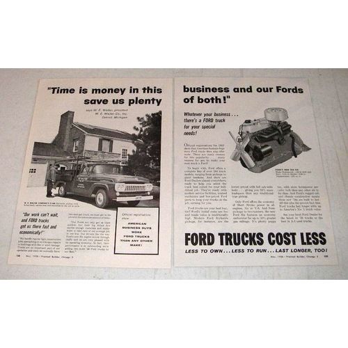 1958 Ford F-100 Styleside Pickup Truck Ad!