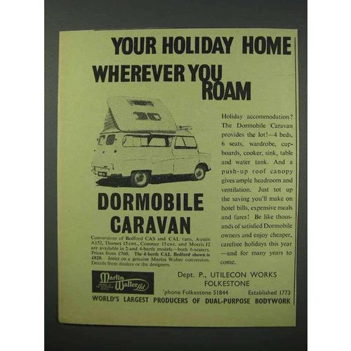 1960 Dormobile Caravan Ad - Your Holiday Home