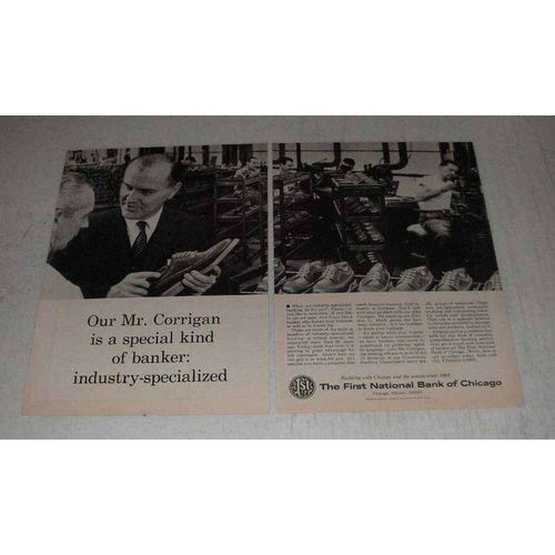 1965 The First National Bank of Chicago Ad - Industry