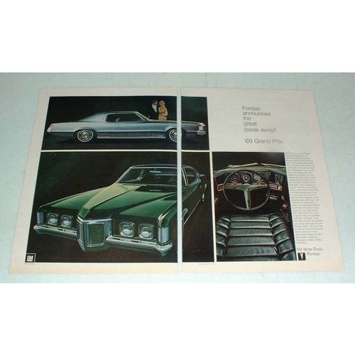 1969 Pontiac Grand Prix Car Ad - Great Break-Away!