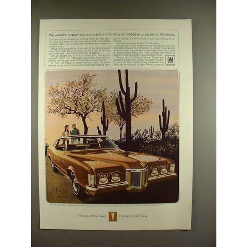 1969 Pontiac Grand Prix Car Ad - Hidden Antenna