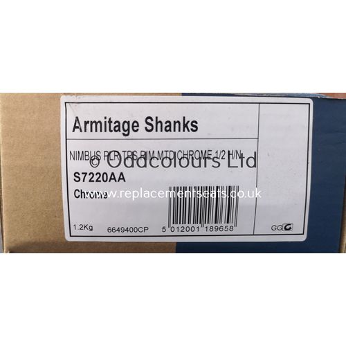 Armitage Shanks Nimbus High Neck Sink Pillars CP S7220AA (pair)
