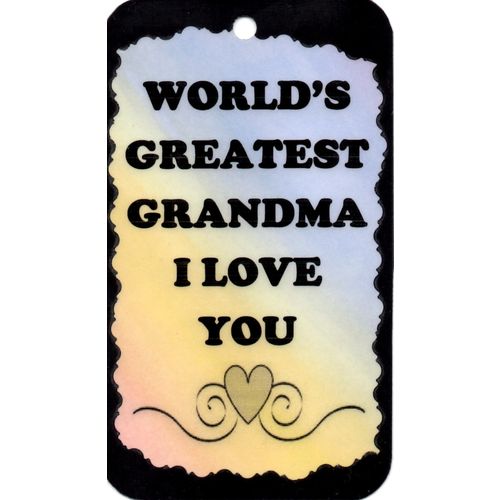 2012 Family Friendship Saying World's Greatest Grandma Love You Sign Magnet Gift