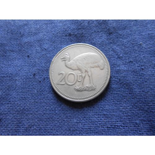 1998 PAPUA NEW GUINEA 20 TOEA COIN.