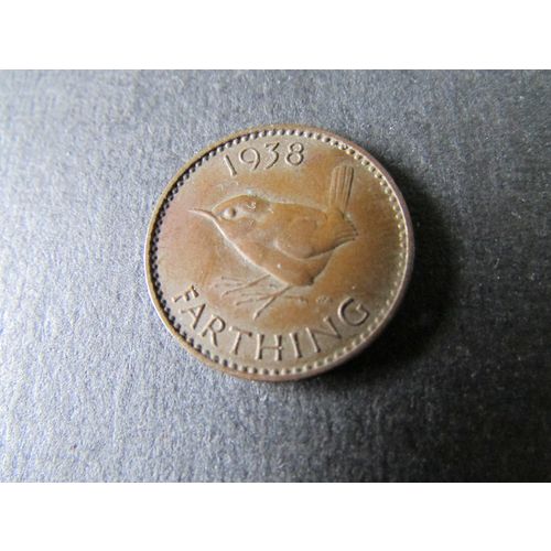 1938 GEORGE VI FARTHING FREE POST. H