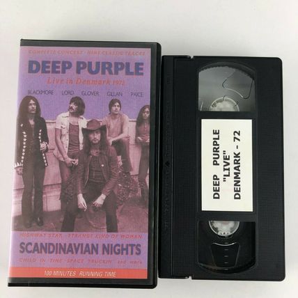 Deep Purple – Live In Denmark 1972 Scandinavian Nights VHS Video Tape