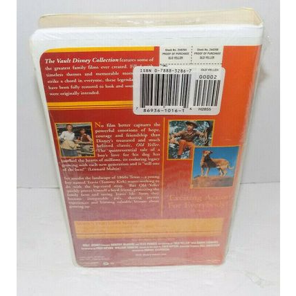 New Sealed VHS Tape Vault Disney Collection Old Yeller VHS Clamshell Case