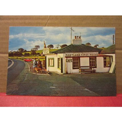 FIRST HOUSE IN SCOTLAND, GRETNA GREEN, SCOTLAND used postcard 1966 pm =