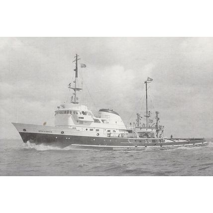 United Towing MT Statesman Ship Ocean Tug Alkis Postcard