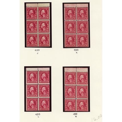 Early High Quality Booklet Pane Collection Many VF NH Cat $1859.75 - Stuart Katz