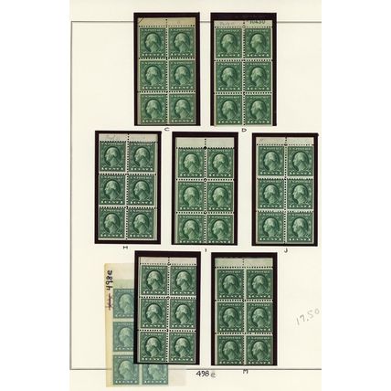 Early High Quality Booklet Pane Collection Many VF NH Cat $1859.75 - Stuart Katz