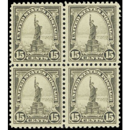 566, Mint VF/XF NH 15¢ Block of Four Stamps - Beauty! - Stuart Katz