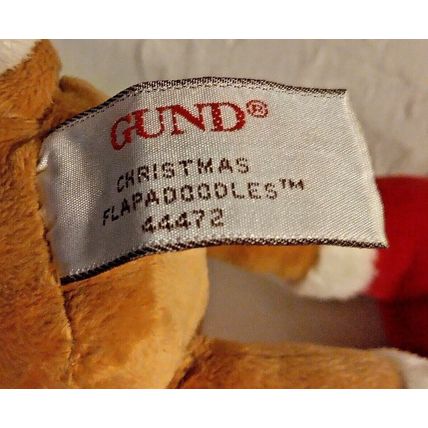 Gund Rare 9" Christmas Flapadoodles Moose Snowman Holiday Beanie Stuffed Animal