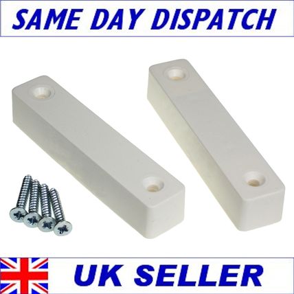 2 Sets - Burglar Alarm Door Contacts, White Surface Contacts - Free Shipping