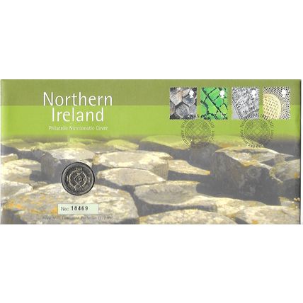 2001 Royal Mint - Northern Ireland - £1 coin cover - UNC