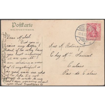 Partie im Fürstliche Bagno (Wache), Burgsteinfurt, 1907 - Husmann AK