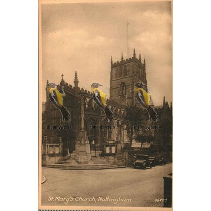 St Mary's Church, Nottingham, Rare 80557 Friths Series Postcard