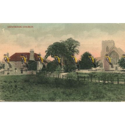 Steventon Church, Rare T Leach Bavaria Postcard, 1900s