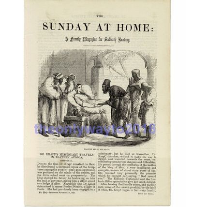 Death of Dr Krapfs Wife, Zanzibar?, Book Illustration (Print), 1861