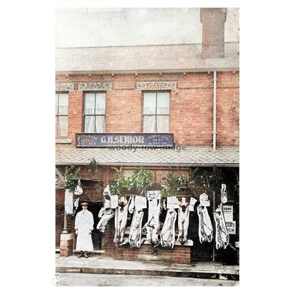 ptc6296 - Yorks - Balby, G.Senior Butchers, no Health & Safety here!! print 6x4