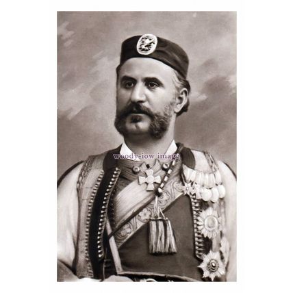 rs1715 - King Nickola I of Montenegro in his Royal Regalia - print 6x4