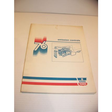1976 CHRYSLER EMISSION CONTROLS SERVICE TRAINING MANUAL w/ letter from JP SMITH