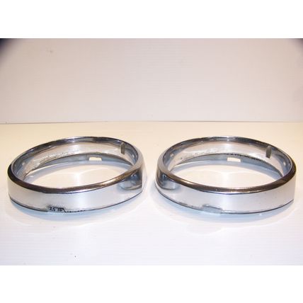 1966 CHRYSLER 300 RH HEADLIGHT BEZELS OEM PAIR #2578994
