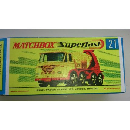 Matchbox No21 Foden Cement Truck with box