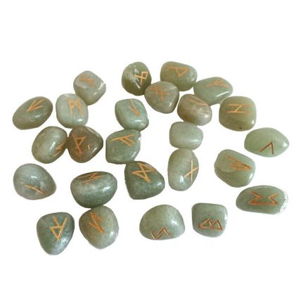 Rune Stones - Bag of 25 Runes Amethyst Sodalite Onyx Quartz Carnelian Aventurine