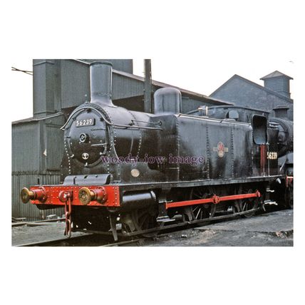 pu3474 - Steam Engine No.56239 at Polmadie Shed in Glasgow - print 6x4