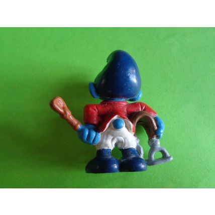 Jockey horse racing rider smurf