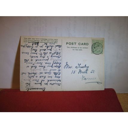 BETWS-Y-COED, MINERS BRIDGE used antique postcard by B.B. 1907 pm =