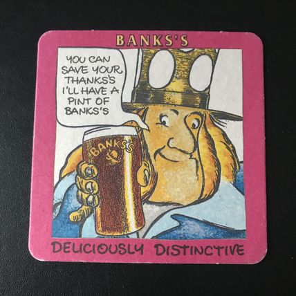 Banks’s Brewery Wolverhampton Beermats Beer mat Noddy Holder Slade