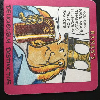 Banks’s Brewery Wolverhampton Beermats Beer mat Noddy Holder Slade