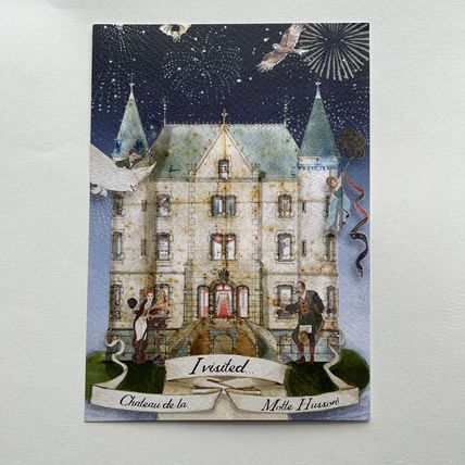 Escape To The Chateau de la Motte Husson Post Card MINT Dick Angel Strawbridge