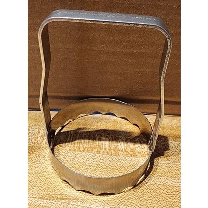 Kwik-Kut Mfg. Co. Mohawk NY Vintage Serrated 2.75" Biscuit Cookie Cutter