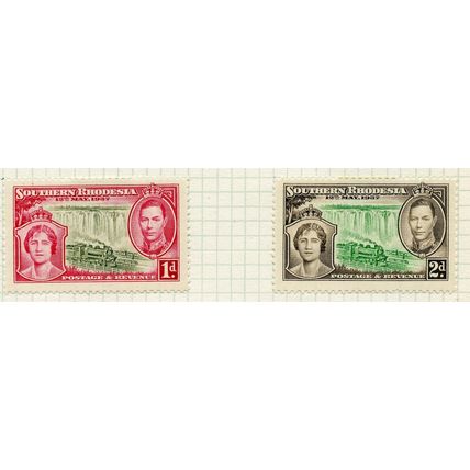 Southern Rhodesia KGVI 1937 Coronation sg36/9 - MH