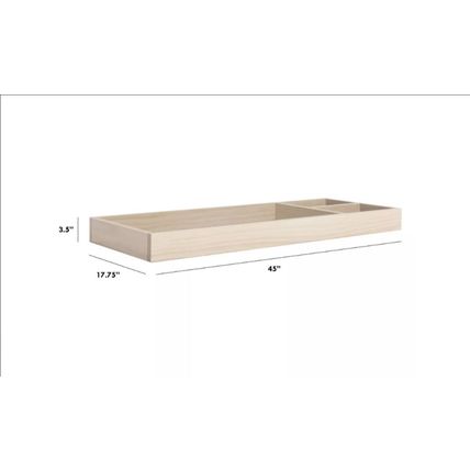 Infant / Baby Changing Tray Universal Wide - Removable - Washed Natural- By Baby